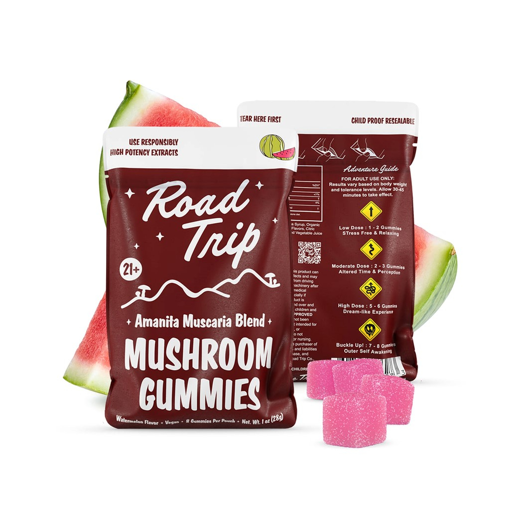 featured image thumbnail for post Road Trip – Amanita Mushroom Gummies