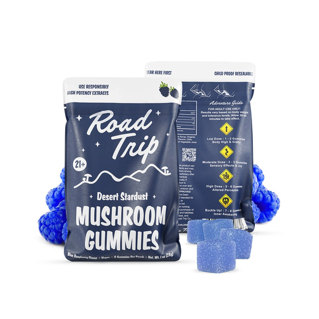 featured image thumbnail for post Road Trip – Desert Stardust Mushroom Gummies