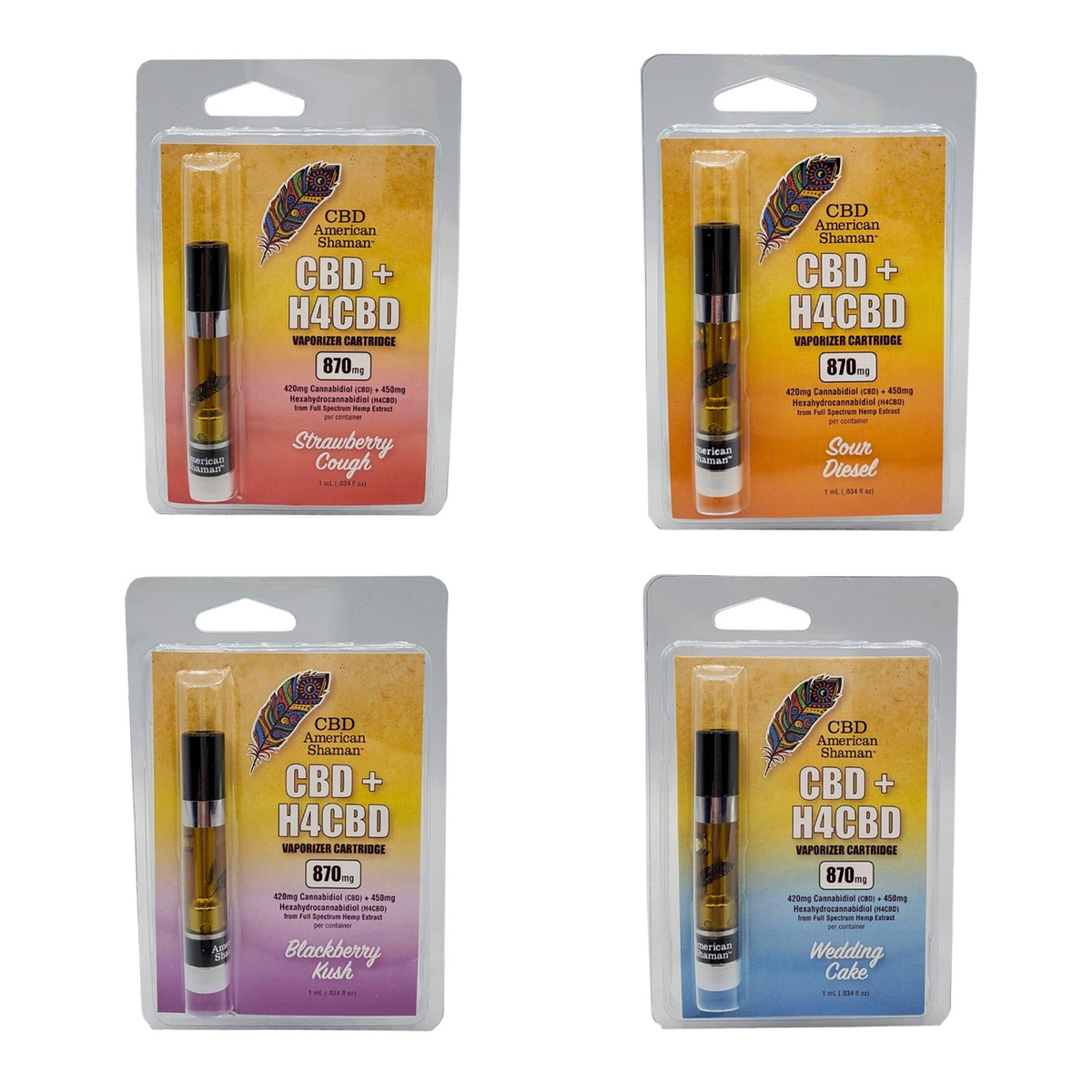 H4CBD Vape Cartridge - 870mg | American Shaman