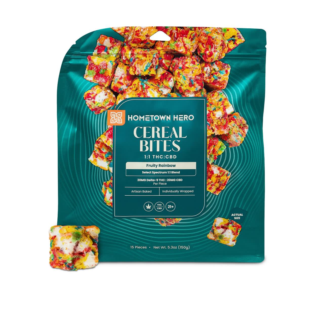 Hometown Hero D9 Fruity Rainbow | Cereal Bites - Capital CBD