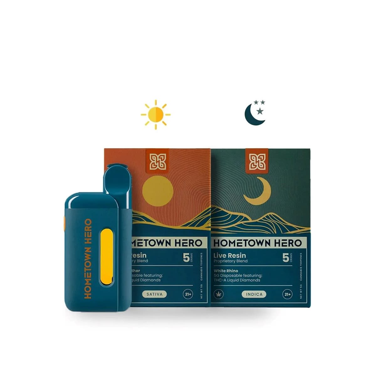 Hometown Hero - 5g THCA Liquid Diamond Live Resin Disposable - Capital CBD  American Shaman